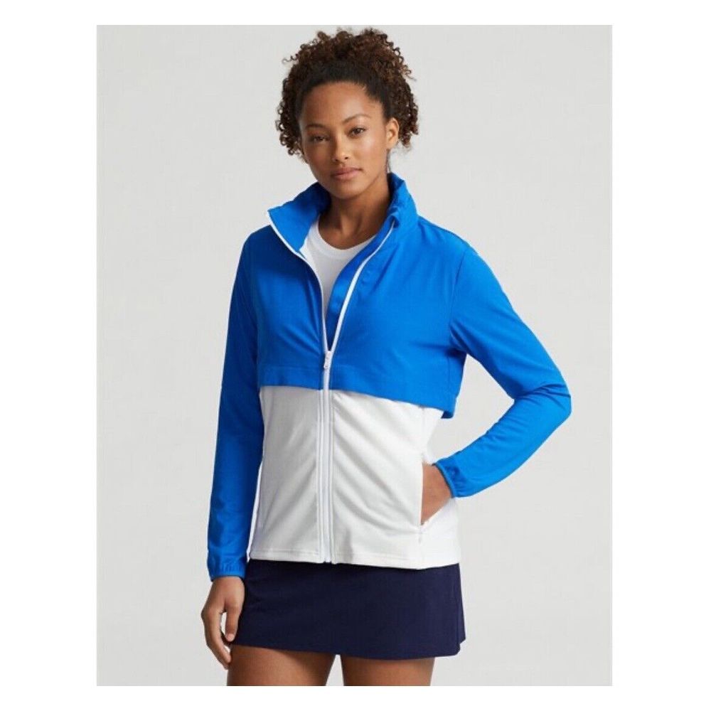 RLX Ralph Lauren Power Stretch Hybrid Full‎ Zip Golf Jacket Blue LARGE NWT $198